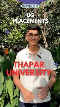 Thapar University Placements 😳 | Highest ₹40 LPA! #placements #ctc #patiala #btech #ece #thapar