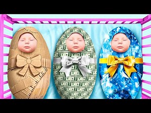Unlucky VS Lucky VS Giga Lucky || Triplet Sisters - Funny Situations at School by 123 GO! CHALLENGE