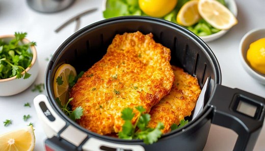 Schnitzel im Airfryer: Knusprig und gesund zubereitet