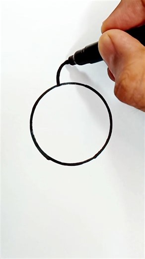 Draw Animals with Circle | Creative Drawing 😍💗🌿 #art #shorts