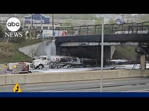 Damaging fire closes major interstate for days