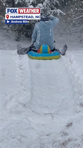 BRAVING THE COLD: Snow brought some extra fun in Fort Mill, South Carolina today as one resident dove headfirst into enjoying the winter weather. Want to see your videos featured? Share them with us at foxweather.com/connect! #SouthCarolina #snow #snowstorm #dogs #animals #outdoors #winter #FoxWeather | FOX Weather