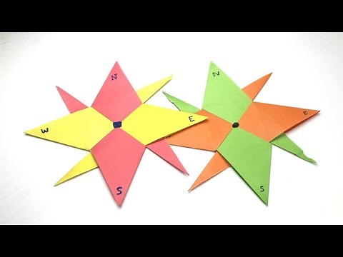 How to Make a Super 8-Point Ninja Star (Compass Star) - Easy