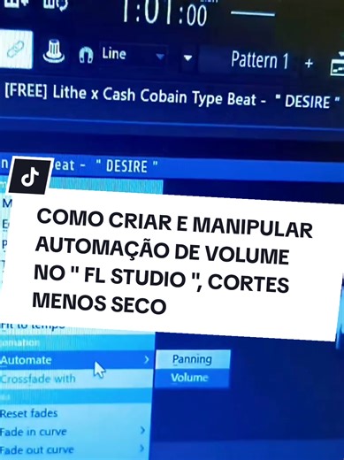 como criar automação de volume no FL studio ? #producer #flstudio #automação #volume #tips