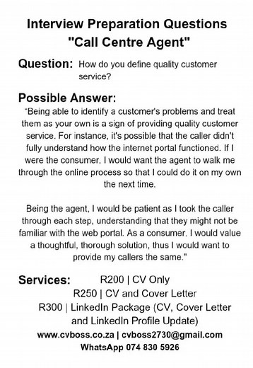 Customer Service Interview Preparation Tips | CVBOSS