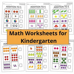 Counting and Addition Worksheets, Preschool Kindergarten Math Packet 20 Printables PDF Download - Etsy Canada