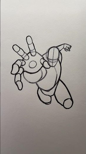 How to Draw Iron Man’s Pose ⭐️Tutorial⭐️ #tutorial #howtodraw #pose #drawing #ironman #art #artist