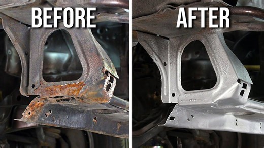 Removing Rust from Hard-to-Reach Areas | Mercedes W123 Restoration