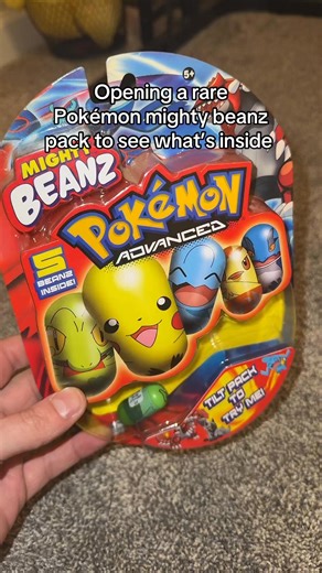 Scubba Stevee on Instagram: "Opening a rare Pokémon Mighty Beanz pack to see what’s inside"