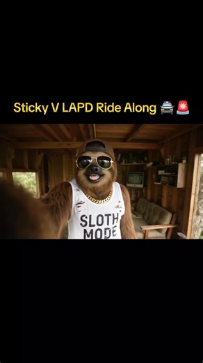 Sticky V LAPD Ride Along 🚔🚨 #stickyv #viral #fyp #shorts #ridealong #vlog #bigfoot #comedy