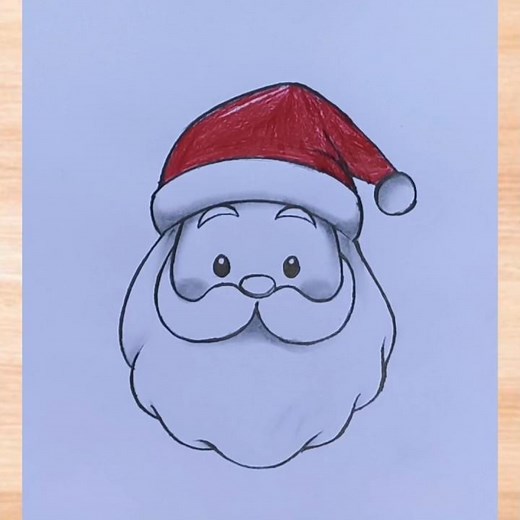 Easy Santa Claus drawing|merry Christmas 🎄#santaclaus #drawing #christmas #howtodraw #art #shrorts