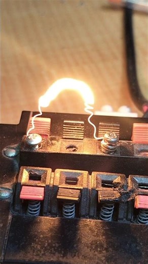 High current testing heater wire #experiment #repair #electrical #asmr #electric