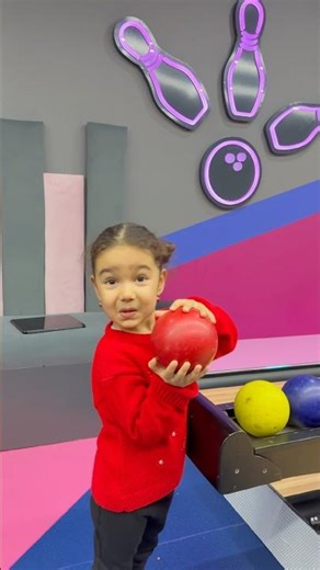 They made tiny bowling balls for kids 😂 #Don'tForgetToSubscribe #DiscoverMe #Funny