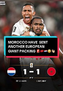 MOROCCO DESTROY AND SEND NETHERLANDS HOME ON PENALTIES.. 🇲🇦🇳🇱👋🏼 Morocco vs Netherlands Today Issa Diop Goal Today Gakpo Goal Today Morocco vs Netherlands Penalties #morocco #netherlands #fifaworldcup #worldcup2026 #abdellahhfcb