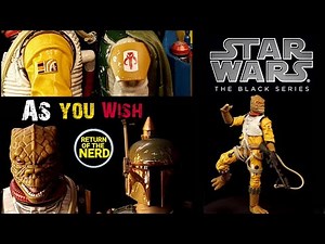 Hasbro Star Wars, Bossk Bounty Hunter, The Black Series action figure posing!