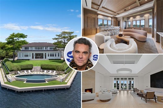 Exclusive | Robbie Williams is buying a $40M Florida mansion with an 18-car garage — with future plans including a ‘floating padel court’