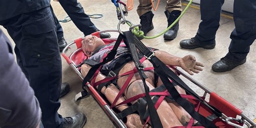 Region E HRST team participates in confined space rescue training