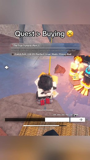 I’m glad I did the quest instead of buying it because it was actually fun and felt more rewarding 🤷 #fisch #fischroblox #roblox #robloxtiktok #fypシ