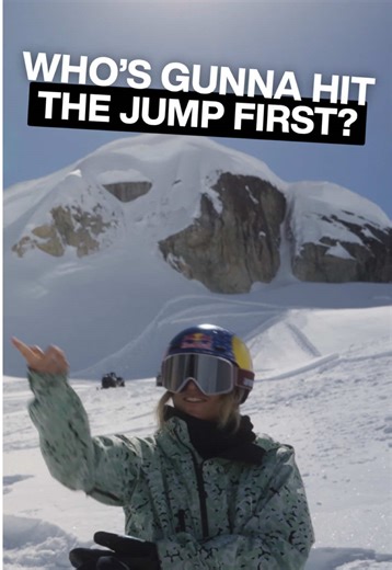 Ever wonder how riders decide who hits the jump first? @Zoi Synnott and @Anna Gasser show you in the latest PAVED Session on our YT Channel #snowboarding #burton #snowboard #winter