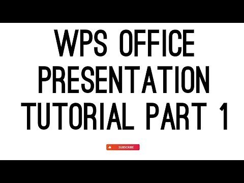 Wps presentation basic tutorial| learn basic of wps| how to use wps office| tutorial of presentation