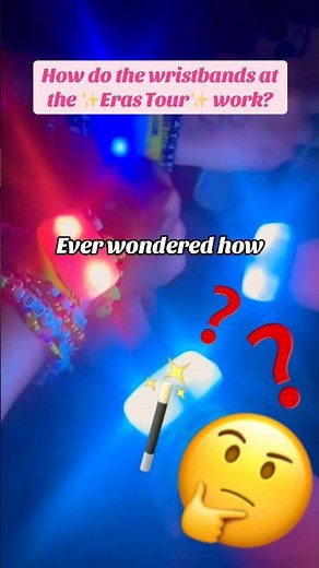 ✨Eras Tour ✨ wristbands explained! #ofcom #erastour #spectrum #tech #infraredlight #concert