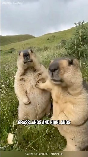 Marmot is a funny, cute and adorable animals.