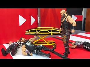 Braun Strowman vs Kevin Owens - Falls Count Anywhere WWE Figure Match!