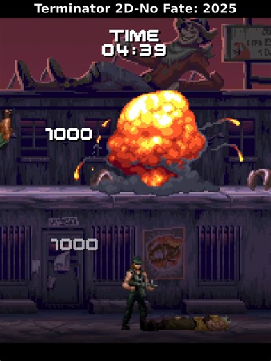 Terminator 2D-No Fate (2025) Exploding Barrels #terminator #gaming