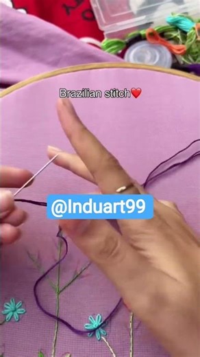 “Brazilian Embroidery Magic in 30 Seconds ✨”#shorts #embroidery #diy