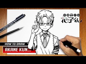 How to draw Akane kun from Jibaku Shounen Hanako kun