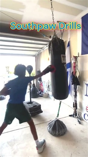 Southpaw Footwork and Punching Combos #boxing #boxingdrills #technique