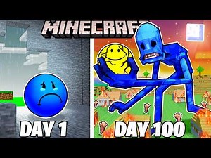 I Survived 100 Days as FALSITY in Minecraft!