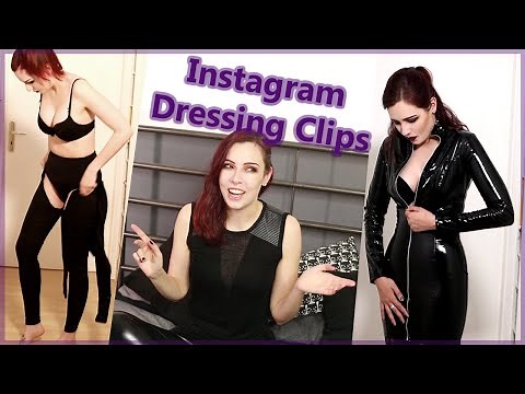 Getting Dressed Pt.1: Goth College Girl, Ninja Corset Style, PVC Dress..