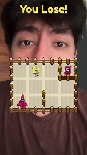 Game to rescue SpongeBob from the troll guards in the squid game 😱😭