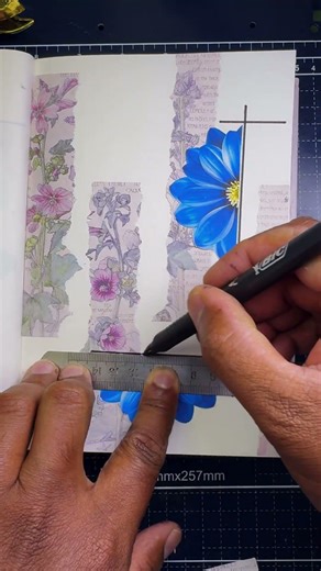 ASMR Journal No Talking | Satisfying Paper Sounds & Process #scrapbook