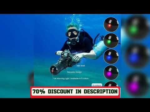 A must-have product! CAMOLECH 10000mAh 130mins Diving Scooter 10-speed Gear SUP Booster Underwater