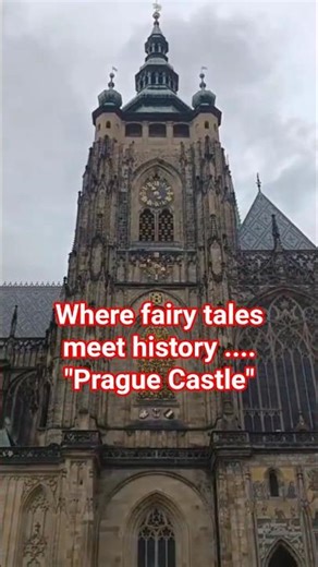 Prague Castle 🏰 and view from Prague Castle #shorts #travel #trending