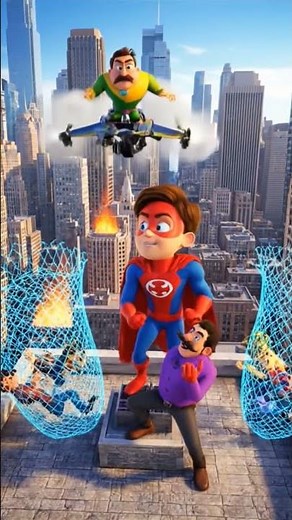 Super Kid Saves the City 🦸‍♂️🔥 | Epic Rescue Story