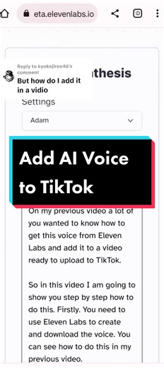 How to Add AI Voice to TikTok: Voice Over Tutorial
