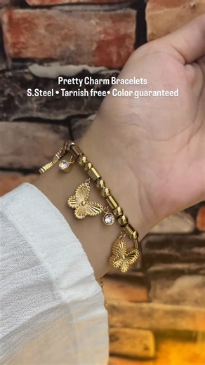 Stainless Steel Color Guaranteed Charm Bracelets ❤️ | Arcelia Shopping
