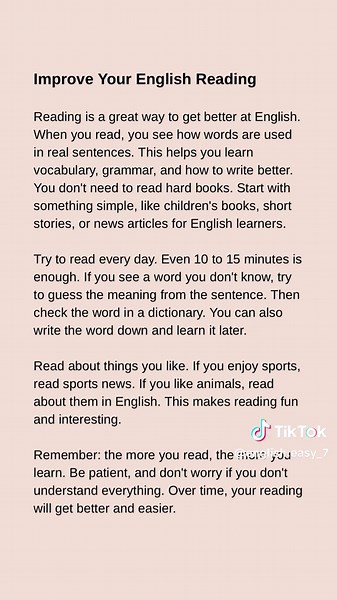 Improve your English by reading #dailyenglish #english #reading #study #learnenglish
