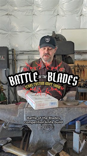 Battle of the Blades Has Begun! The countdown is on for this year’s Battle of the Blades at the Texas Custom Knife Show. Four makers are officially in the forge after receiving their competition materials, and the heat is on. Each competitor has 35 hours to forge a Damascus knife no longer than 15 inches, complete with a brass guard. The finished blades will be judged live by J. Neilson. Knives & Instruction from Forged in Fire on stage at the Montgomery County Fairgrounds in Conroe, Texas. A hu