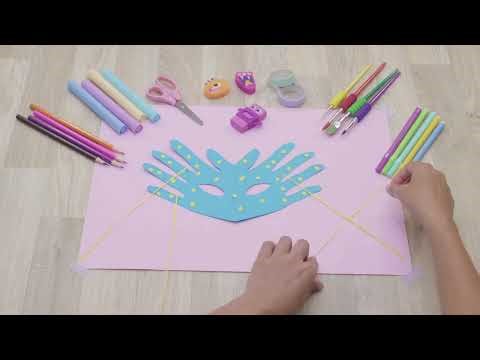 How to Make a Carnival Mask with Paper 🎉 | Easy Origami for Kids | Infantix