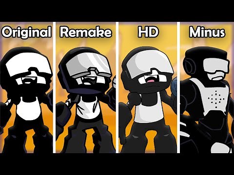 TANKMAN: Original VS Reanimated VS HD VS Minus | FNF Mods