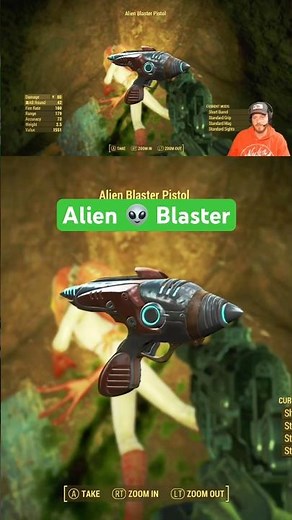 SWEET Alien Blaster Pistol!!! 🔫 #fallout4 #falloutlore #gaming #tips