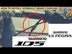 How To Join Shimano Ultegra Hydraulic Disc Brake Hose Coupling Road Bike Easy Fix Bleed - Sharptune