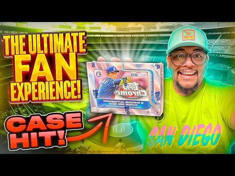 I Opened Topps Sports Cards Packs During The Ultimate Fan Experience at Petco Park! HUGE HIT!