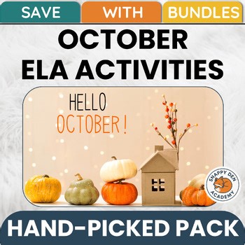 October Activities - 50 Fall Worksheets Poem Bell Ringers Autumn Lessons Bundle