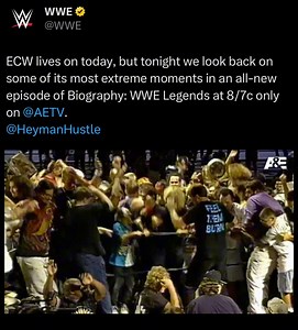 TRENDING WORLDWIDE ON ELON MUSK’S SOCIAL MEDIA PLATFORM … ECW TONIGHT ON A&E! https://x.com/WWE/status/1802430947830219085 | Heyman Hustle