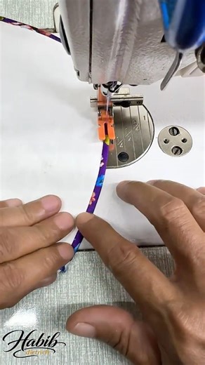 Paper assisted baby hem technique #patternmaking #sewingtips #diy